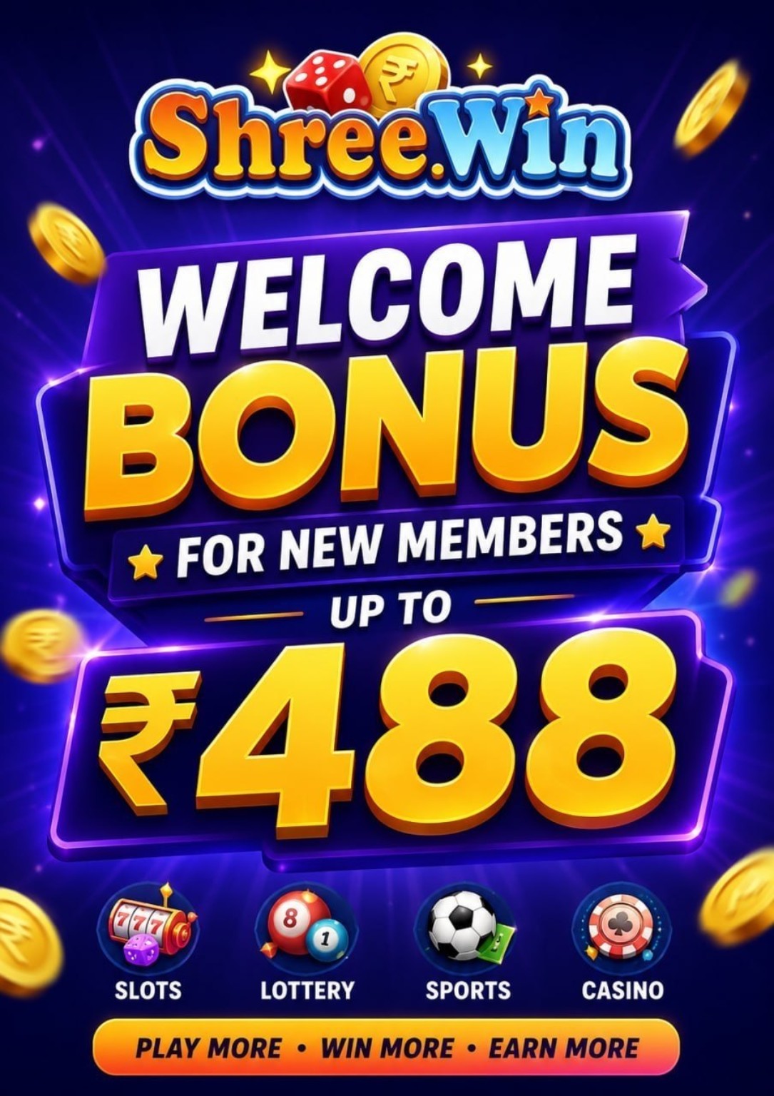 Shreewin welcome bonus